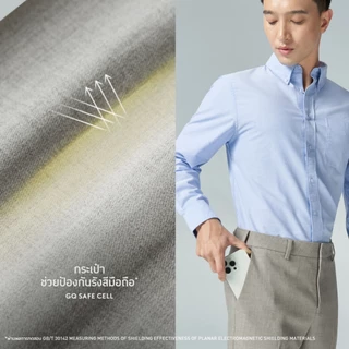 GQ PerfectPants™ Relaxed Fit กางเกงสแล็คขายาวทรง [2 ชิ้นเพียง 3,190.-]