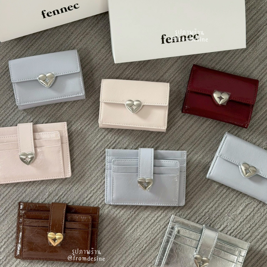 [ PRE-ORDER ] กระเป๋า FENNEC HEARTY FLAP WALLET /  HEARTY BRIDGE POCKET / BIBI ACCORDION POCKET / HEARTY ACCORDION POCKE