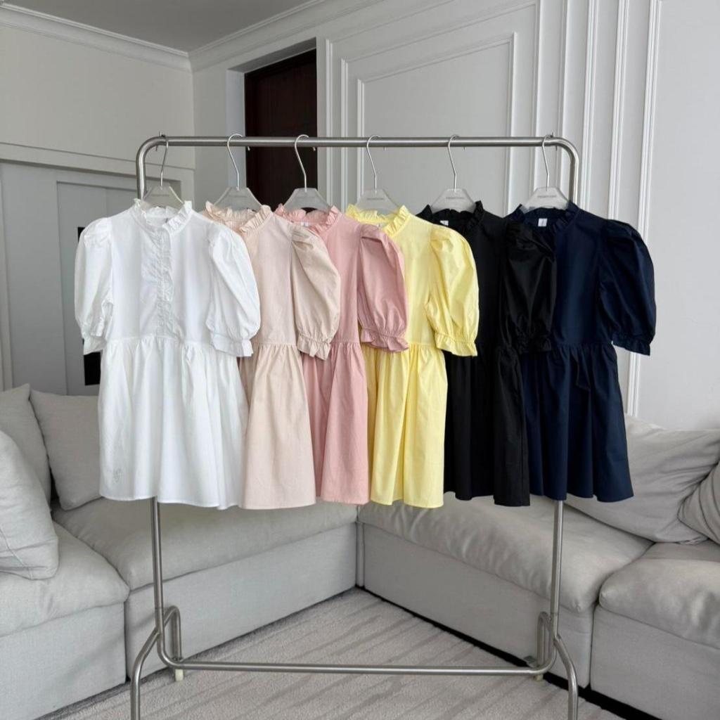 PTD373 Doll Sleeve Dress เดรสแต่งระบายแขนตุ๊กตา PROMTHONG