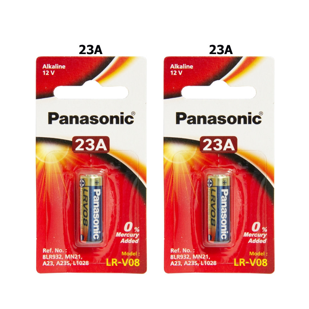 ถ่าน Panasonic Alkaline รุ่น 23A แพ็ค 1ก้อน (จำนวน 2แพ็ค)