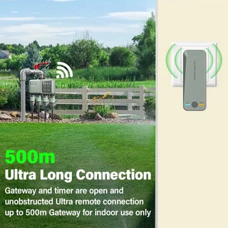 RCYAGO เครื่องตั้งเวลารดน้ำ RF433 WiFi 4 ทาง ควบคุมผ่านแอป อัตโนมัติ กันน้ำ IPX5 สำหรับสวน