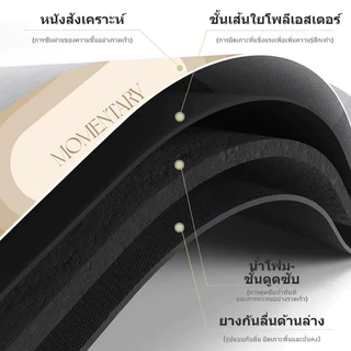 พรมเช็ดเท้า พรมห้องน้ํา 60x40 ซม. ซึมน้ําไว แห้งเร็ว กันลื่น ปลอดภัย ทําความสะอาดง่าย เนื้อนุ่มสบายเท้า