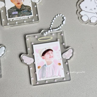 Mini Angel Photocard Frame เฟรมการ์ดปีกนางฟ้า สำหรับโฟโต้การ์ด 1 นิ้ว ห้อยกระเป๋าได้