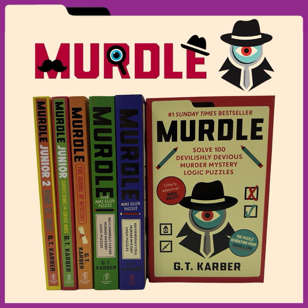 หนังสือ murdle ชุด 6 เล่ม เกมปริศนา ภาษาอังกฤษ นักสืบ best seller