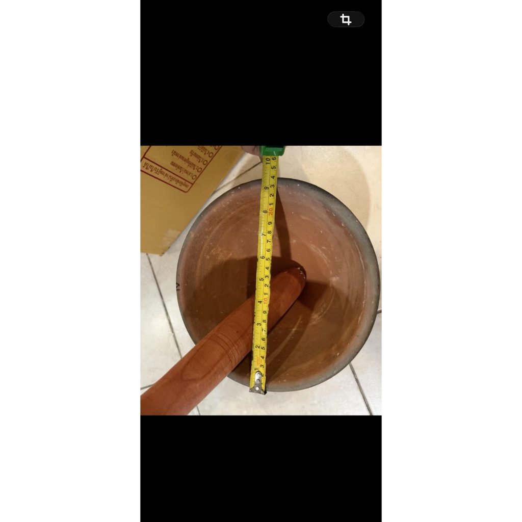 ครกส้มตำ9นิ้ว  ส่งจากอ่างศิลา