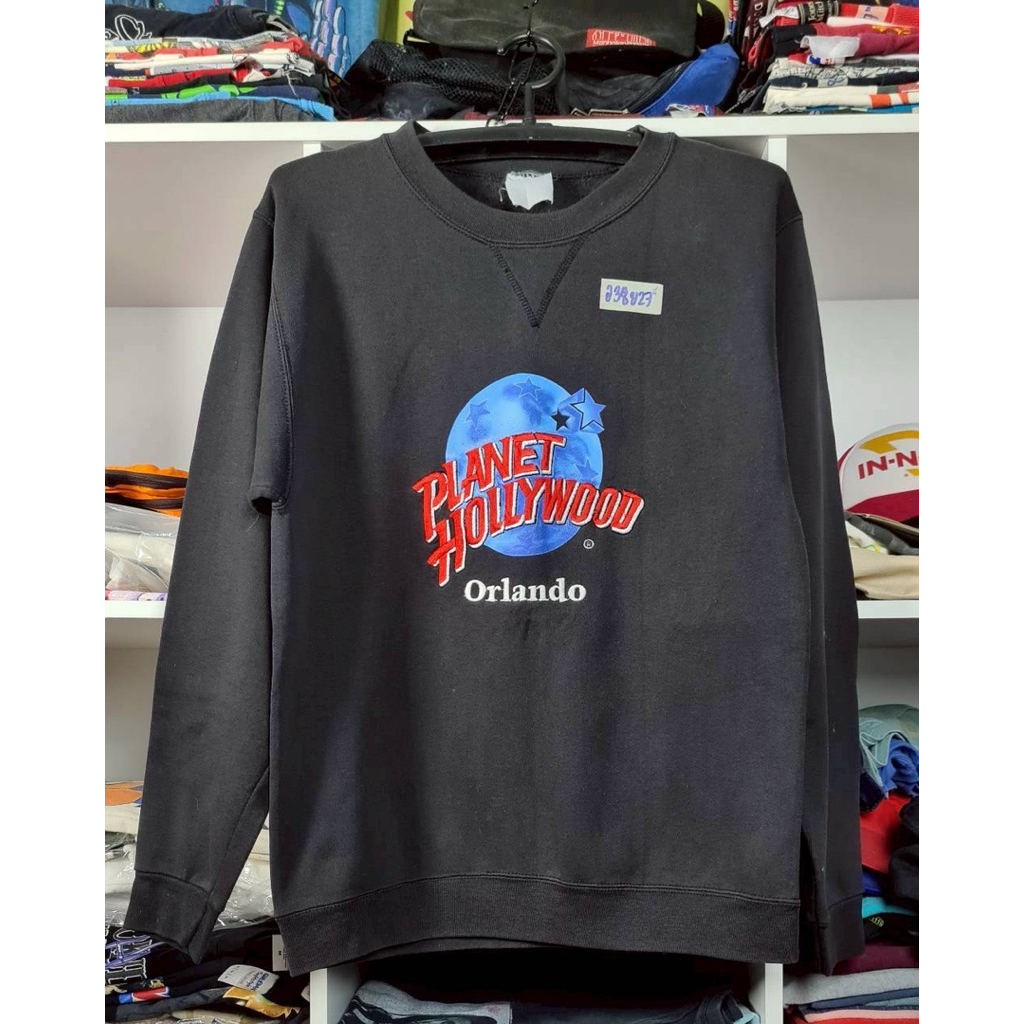เสื้อ สเวตเตอร์ Planet Hollywood (M) ป้าย PLANET HOLLYWOOD แขนจั๊ม ชายจั๊ม