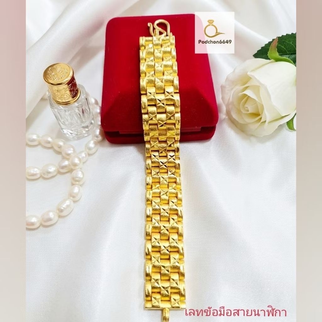 เลทข้อมือแบนสวยเหมือนจริง งานคุณภาพใส่ติดตัวได้ตลอดไม่ลอกไม่ดำ
