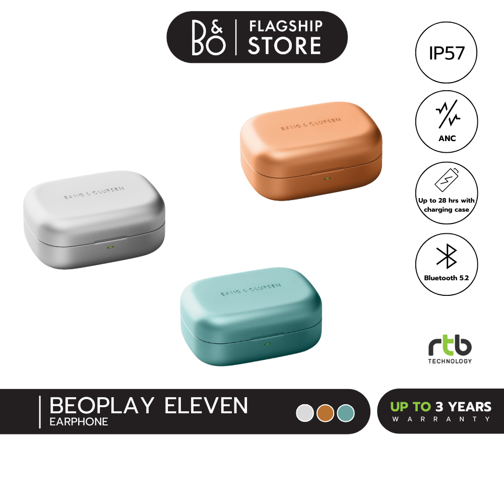 Bang & Olufsen (B&O) Beoplay Eleven หูฟังไร้สาย In-Ear Noise Cancelling Earbuds