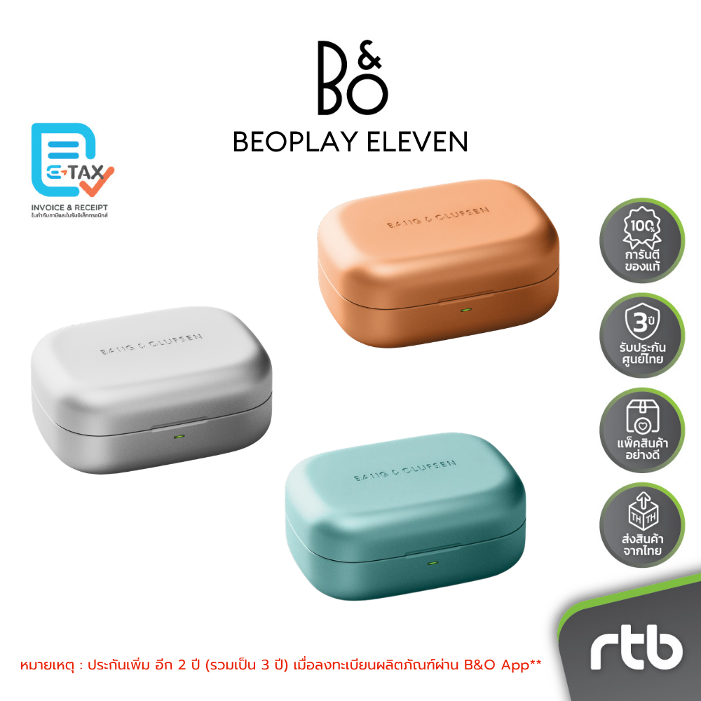 Bang & Olufsen (B&O) Beoplay Eleven หูฟังไร้สาย In-Ear Noise Cancelling Earbuds by RTB