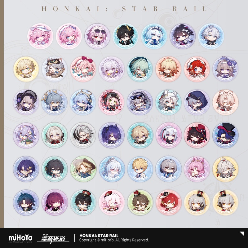 [✨NEW⚡พร้อมส่ง] Honkai: Star Rail Official Nameless Medal Series เข็มกลัด
