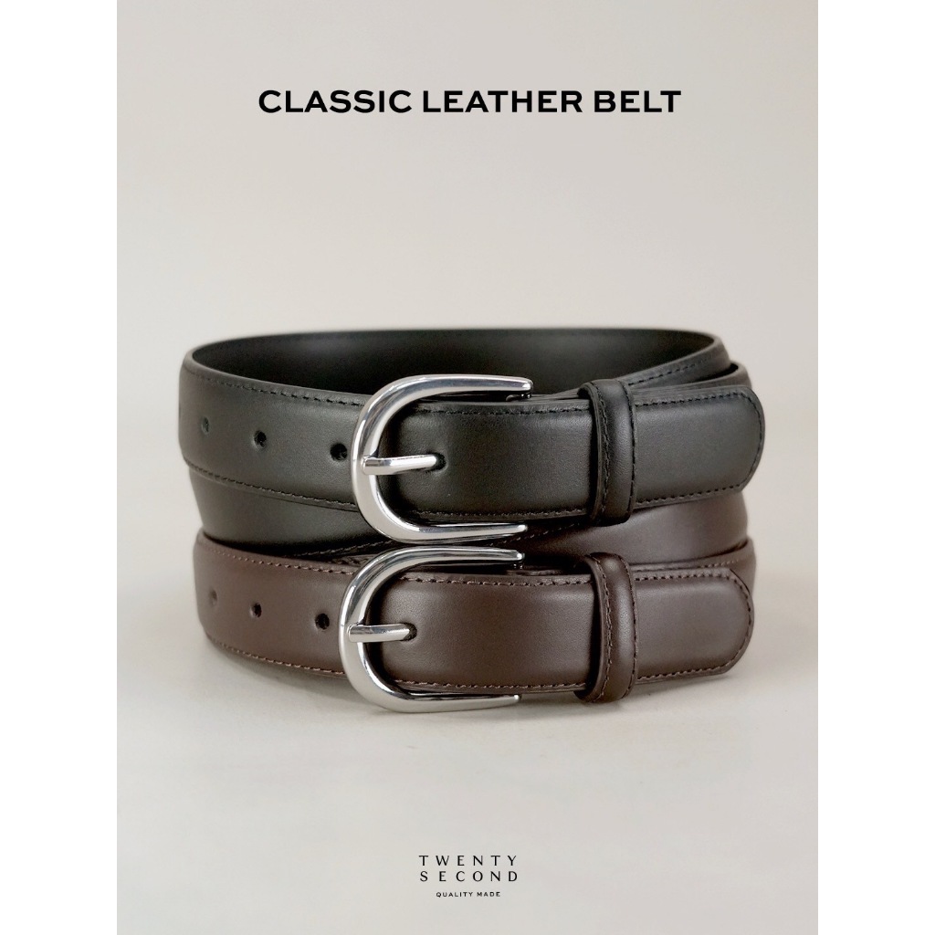TWENTYSECOND เข็มขัดหนังแท้ รุ่น Classic Leather Belt
