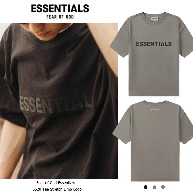 ESSENTIALS เสื้อยืดแขนสั้น Fear of God SS20 ฤดูร้อนผู้ชายและผู้หญิงแบรนด์แฟชั่น High Street ในยุโรปและอเมริกา