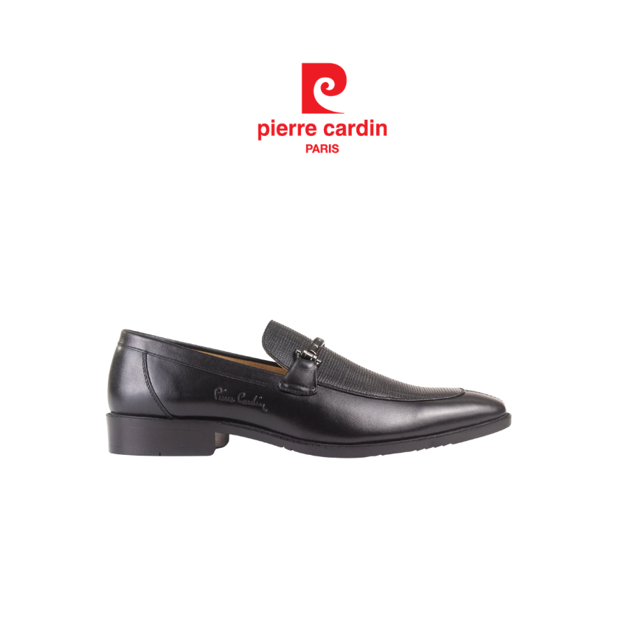 รองเท้าหนัง Loafer ผู้ชาย Pierre Cardin หนังวัวพรีเมียม ตกแต่งซิปพร้อมอุปกรณ์โลโก้ รุ่น 783