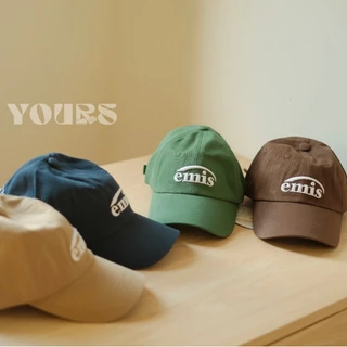 พร้อมส่ง (ของแท้ 100%) Emis หมวก CORDUROY WAPPEN BALL CAP-BLACK