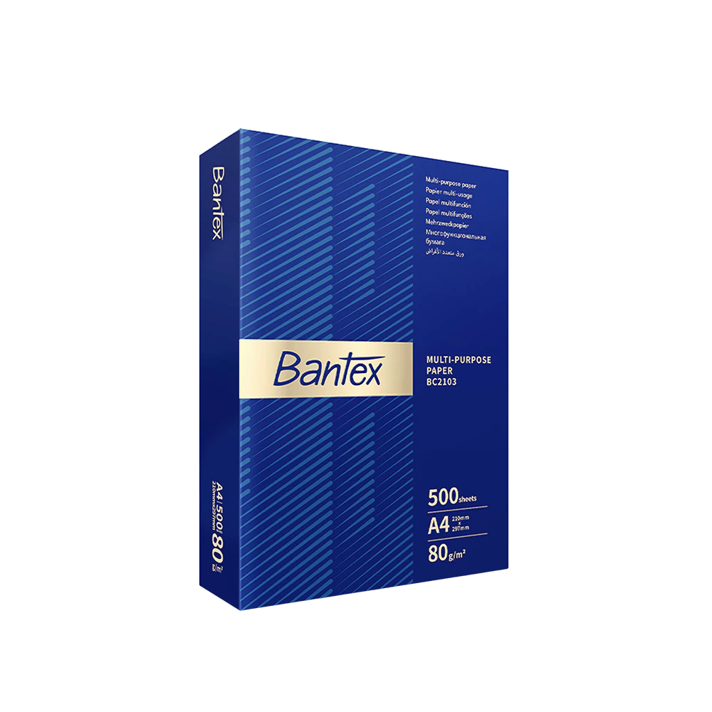 Bantex กระดาษ A4 80แกรม กระดาษถ่ายเอกสาร 1รีม บรรจุ 500 แผ่น คุณภาพดี แพ็คเกจใหม่ Copy Paper