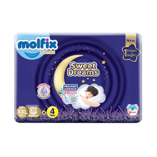 Molfix ผ้าอ้อม กางเกง โมลฟิกซ์ ใหม่ Sweet Dreamsแพ้นส์ เดย์ & ไนท์