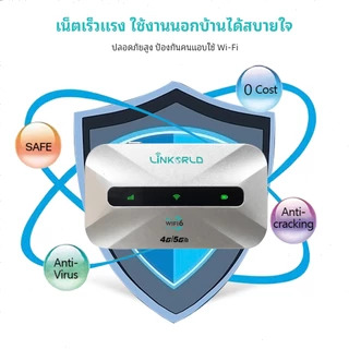 Linkorld M806 Pocket WiFi ไวไฟพกพา 4G/5G WiFi6 300Mbps ใส่ซิม รองรับทุกซิม แบต 3000mAh สินค้าใหม่
