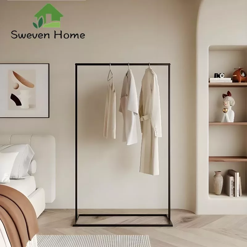Sweven Home ราวตากผ้า ราวแขวนผ้า ตู้เสื้อผ้า บาร์เดี่ยวใช้สำหรับห้องนอน แข็งแรงทนทาน รับน้ำหนักได้มาก ดีไซน์เรียบง่าย