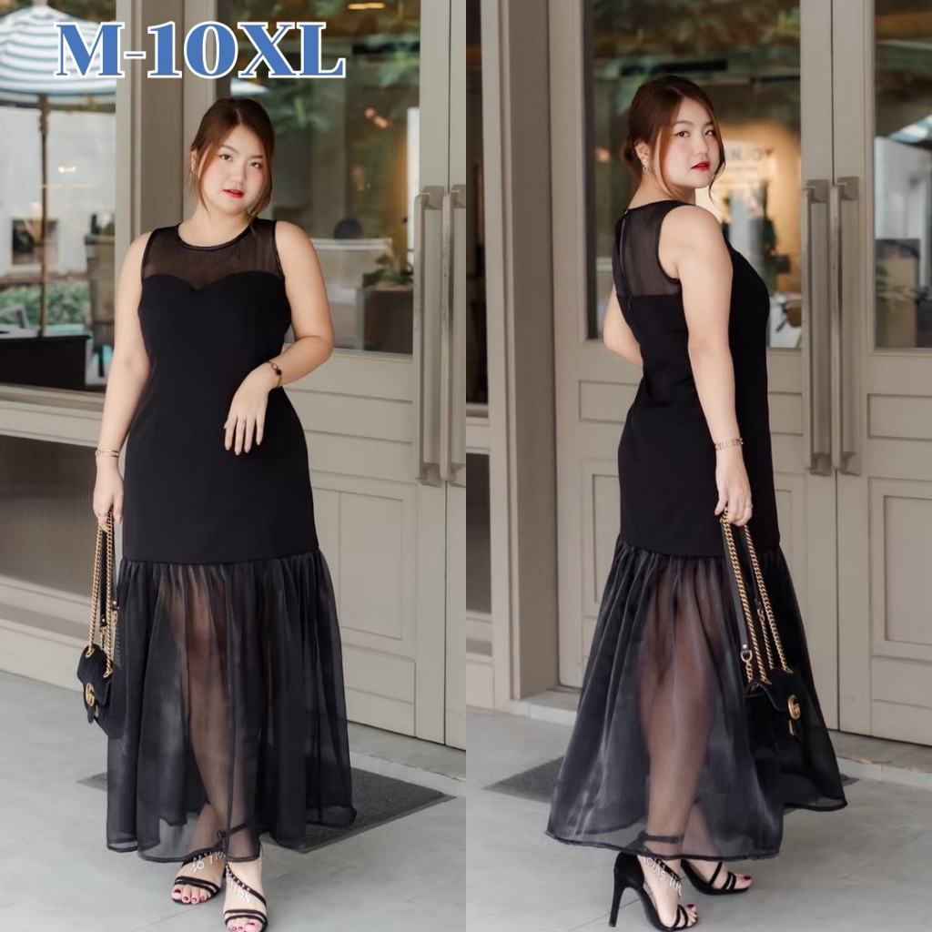 เดรสซีทรู ใส่แล้วผอม ไซซ์ M-10XL รุ่น Vikky