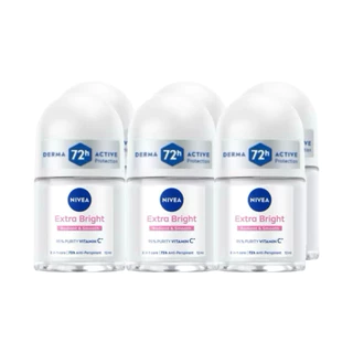 NIVEA Anti-Perspirant Roll On นีเวีย โรลออน ผลิตภัณฑ์ระงับกลิ่นกาย 12 มล. (แพ็ค 6ขวด)