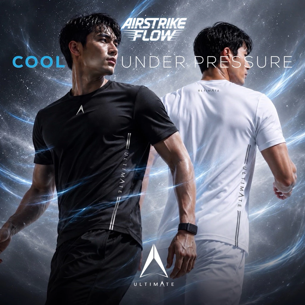 ULTIMATE AIRSTRIKE FLOW™ Cooling Performance T-Shirt สำหรับกีฬาและ Daily Wear