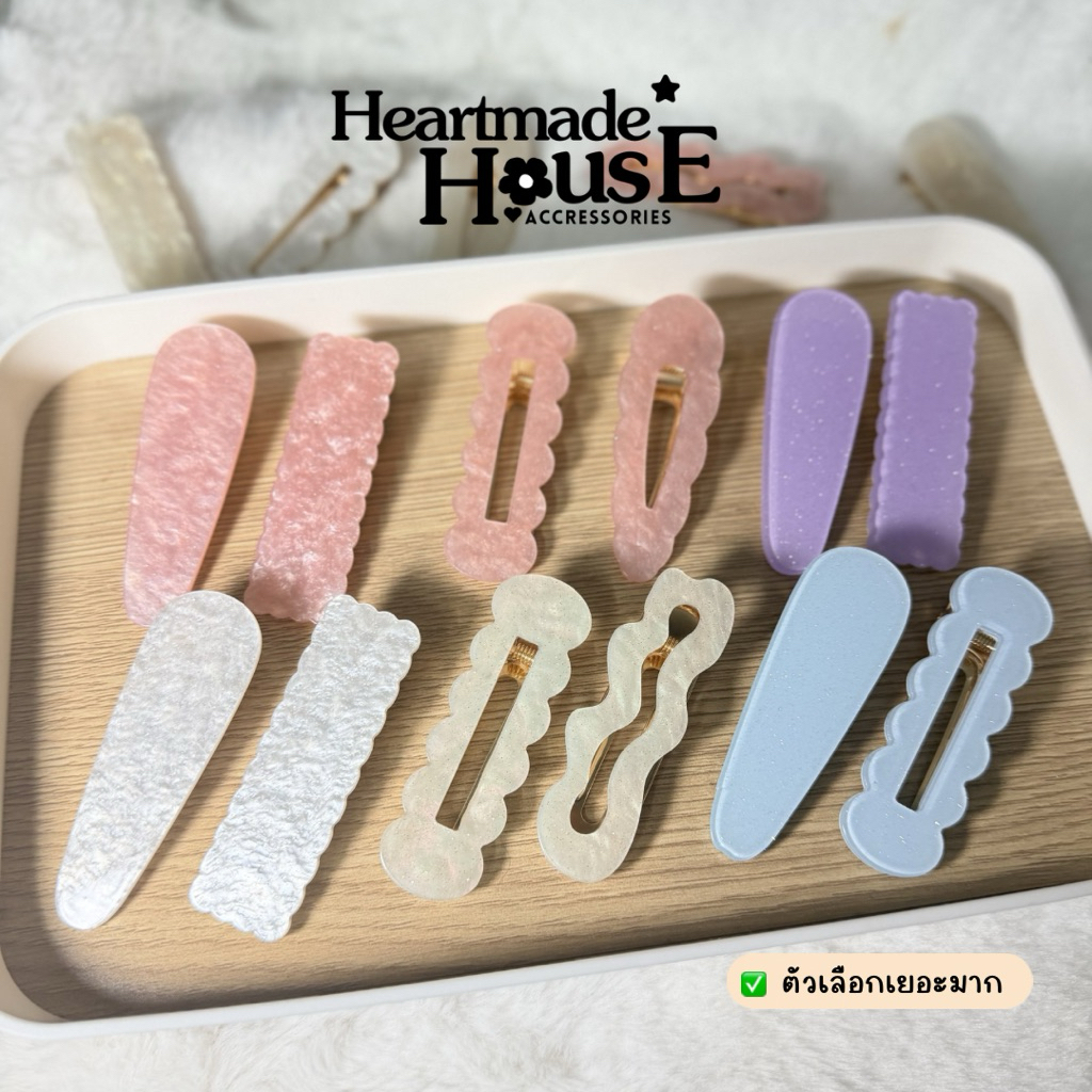 กิ๊ฟติดผมกลิตเตอร์ Hair Clip Hair Pin Hair Accessory น่ารัก Cute พรีเมียม ลายสวย สไตล์เกาหลี