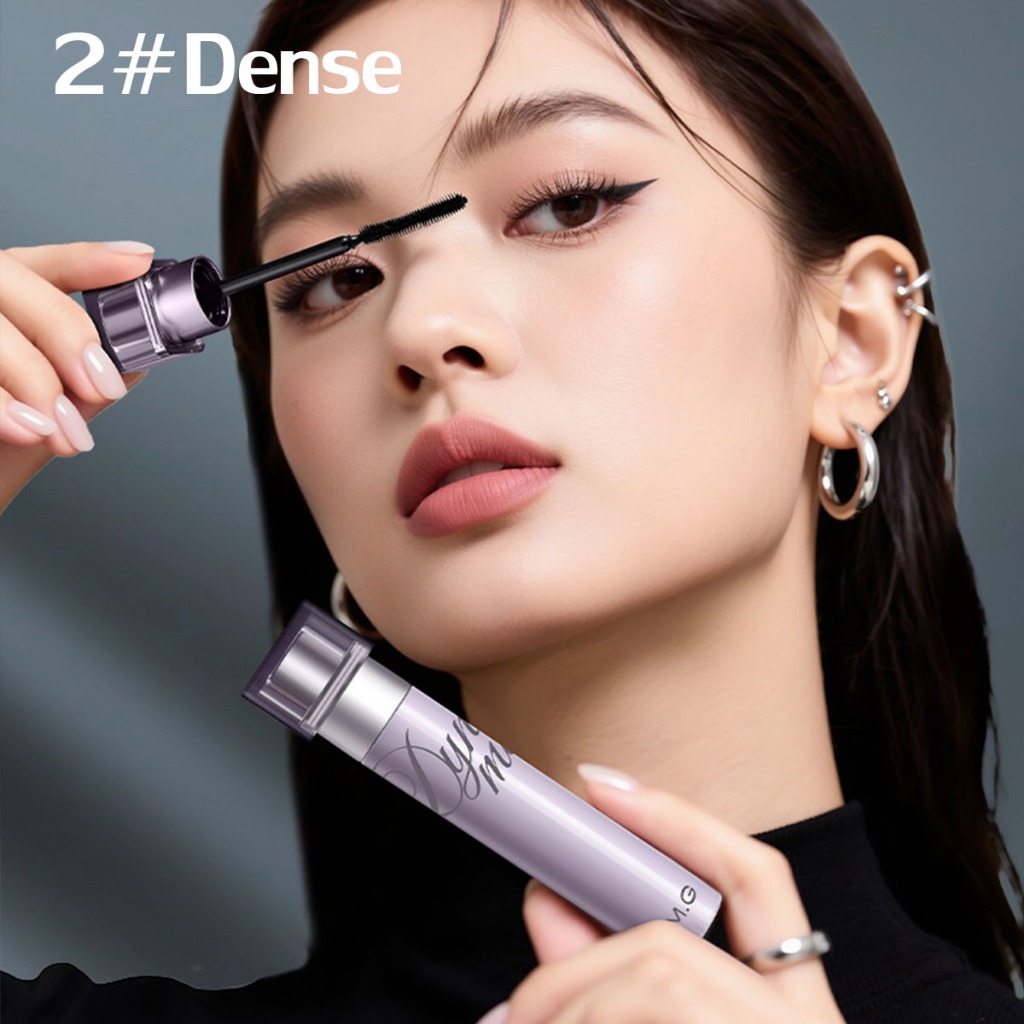 มาสคาร่าสีดำ มาสคาร่า 3D บาง หนา ดัดขนตาให้งอนอย่างเป็นธรรมชาติ ทนทาน กันน้ำ
