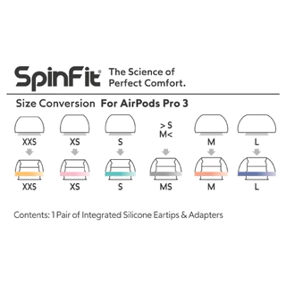 Spinfit AuraFine Silicone Eartip For AirPods Pro 3 จุกหูฟัง แบบยางซิลิโคน