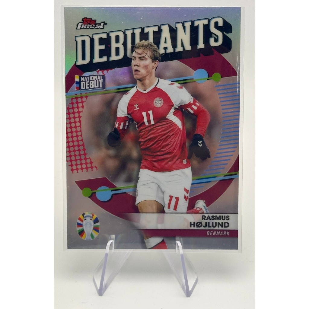 Topps Finest Road to UEFA Euro 2024 - Finest Debutants Rasmus Hojlund