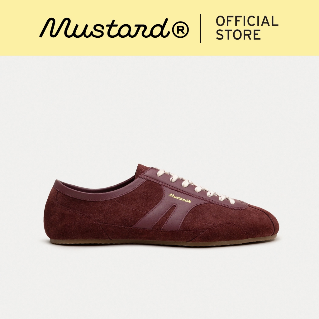 Mustard Norma Ruby Red | รองเท้าหนังแท้ ทรงพื้นบาง