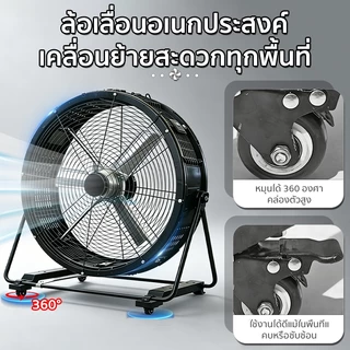 พัดลมอุตสาหกรรมตั้งพื้นขนาด,พัดลมตั้งพื้น,39นิ้ว พัดลมเชิงพาณิชย์ 900 มม,ระบบควบคุมความเร็วสามระดับ, พัดลม Super Far 50ม