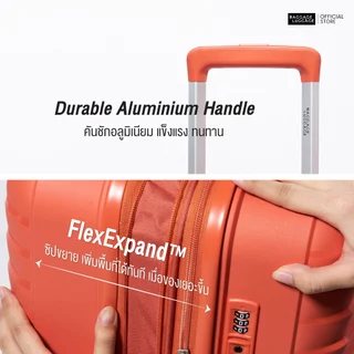 กระเป๋าเดินทาง WAGON วัสดุ ArmorFlex™ PP หนาแน่นพิเศษ ทนทานสูง คืนตัวดีเยี่ยม by BAGGAGE LUGGAGE [รับประกัน 3 ปี]