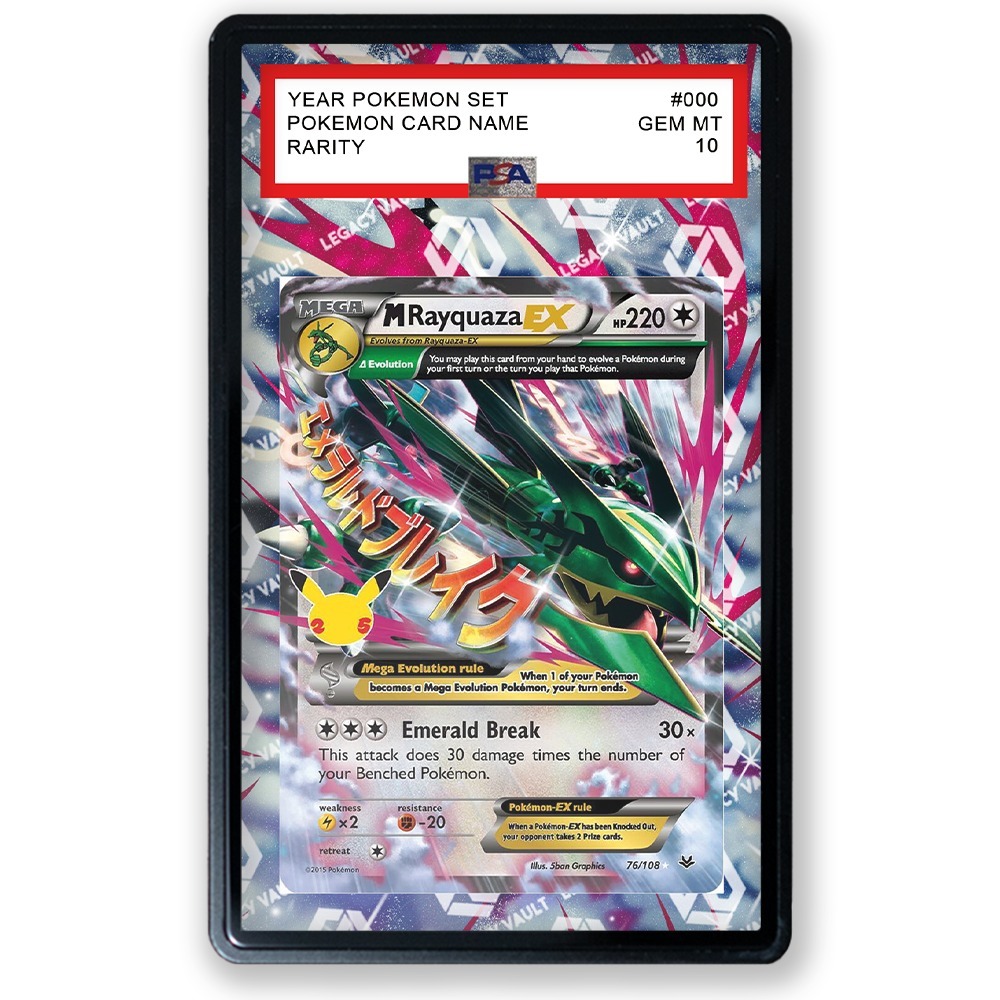PSA Extended Art M Rayquaza #76 Pokemon Celebrations / #24 Pokemon Japanese 2
