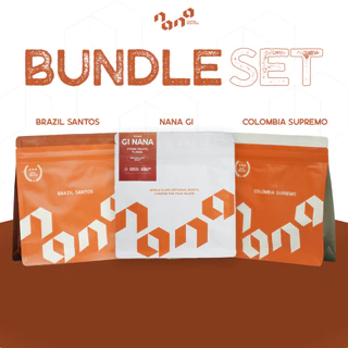 เมล็ดกาแฟเซ็ตสุดคุ้ม คั่วกลาง คั่วเข้ม Bundle Set (Colombia Supremo, Brazil Santos, Nana G1) - Nana Coffee Roasters