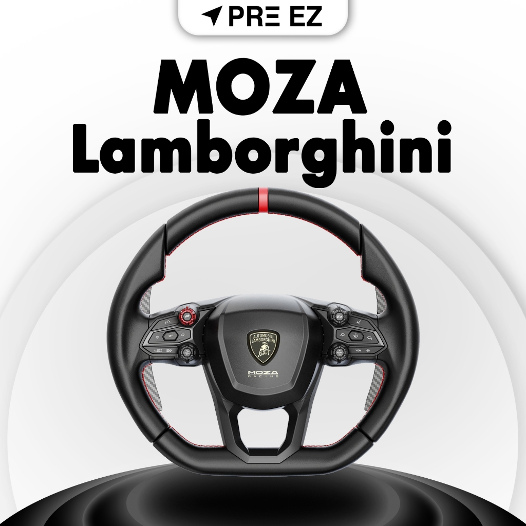 กทม. ส่งใน 2 ชม | Moza Lamborghini Revuelto Steering Wheel สำหรับ R3,R5,R9,R12,R16 รับประกัน 1 ปี