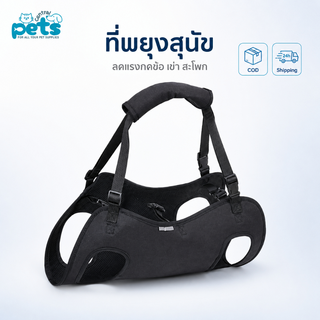 【ลดเหลือ 289】ที่พยุงสุนัข ยกทั้งตัว กายภาพ ลดแรงกดข้อ เข่า สะโพก สำหรับสุนัขป่วย Pet Harness