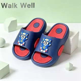 🦸ส่งด่วน! WALK WELLรองเท้าเด็กแตะฤดูร้อน กันลื่น กันน้ำ ปลอดภัย สวมใส่สบาย เด็กชอบ💖