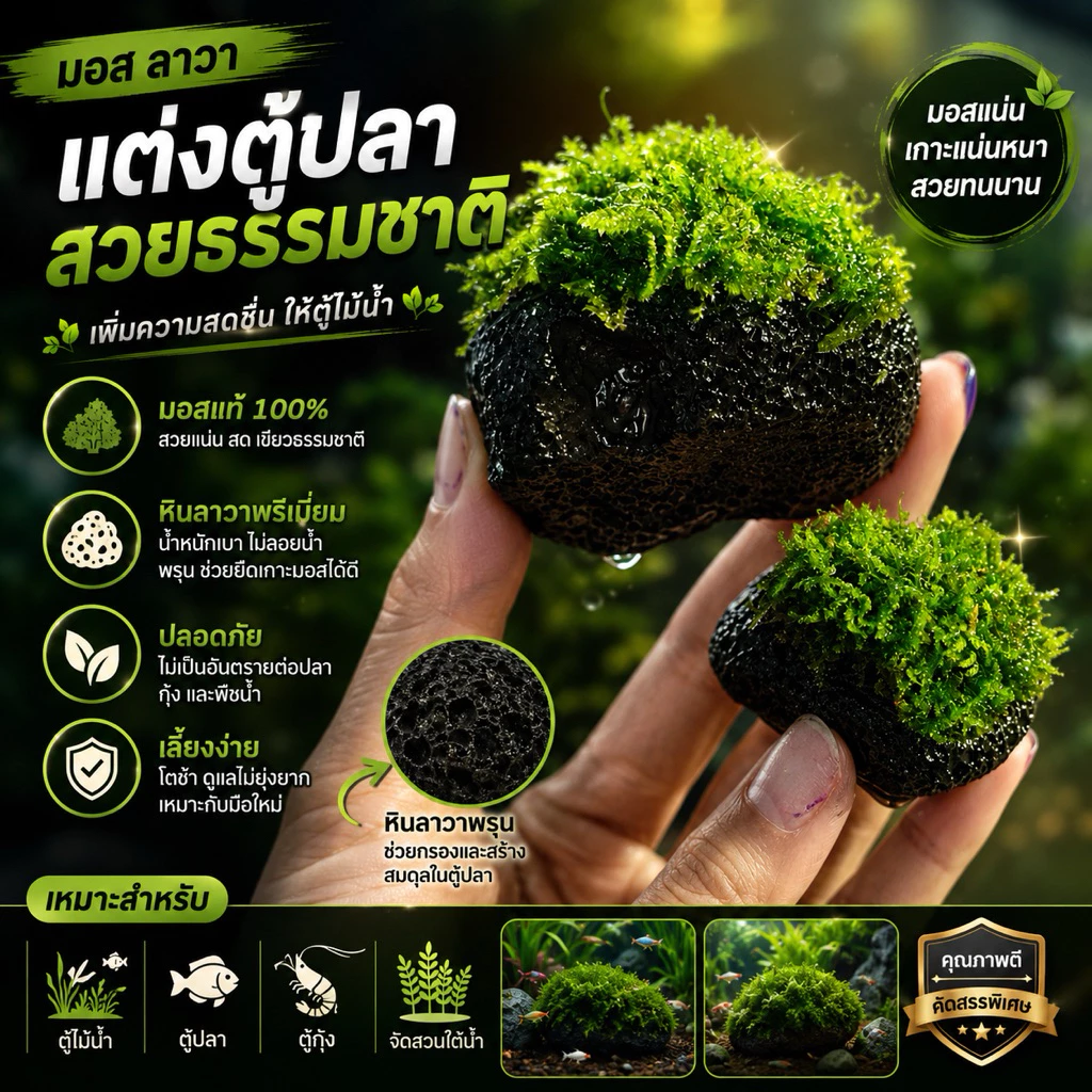 มอส🎏 (เกาะ หินลาวา) 5แถม1