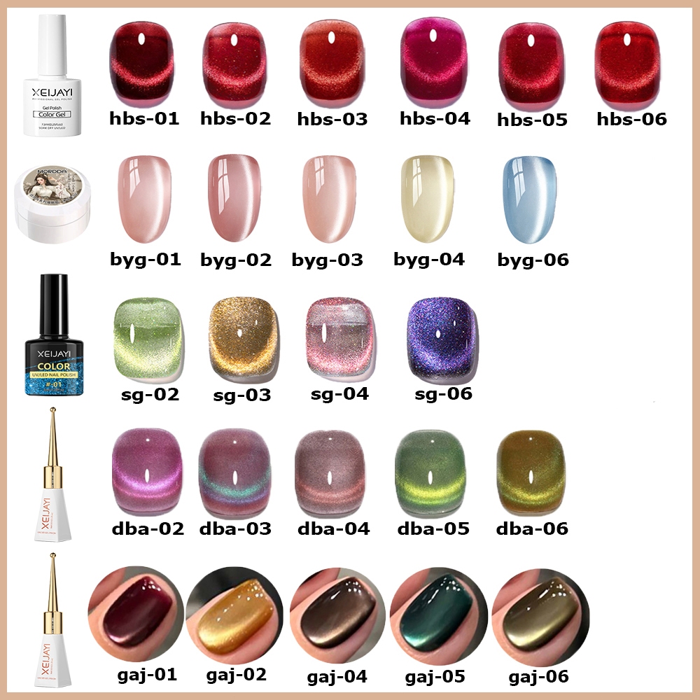 ชุดยาทาเล็บลายตาแมว สีเจลทาเล็บแคทอายสูท ยาทาเล็บลายตาแมว+แม่เหล็กตาแมว 3 in 1+UV/LED เล็บไฟ ต้องใช้เครื่องอบเล็บให้แห้ง ราคา ถูกที่สุด ดีลบีเคเค แกลเลอรีภาพที่ 2