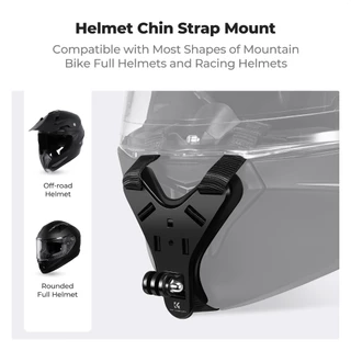 K&F CONCEPT ขายึดหมวกกันน็อค Helmet Chin Strap stand mount สําหรับ GoPro DJI Action 4/5 Pro Insta360