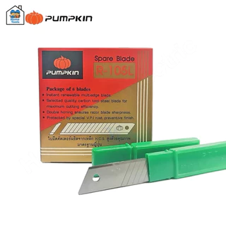 Pumpkin ยกกล่อง!! ใบมีดคัตเตอร์ ใบใหญ่ R-105L กล่องละ 60 ใบ ใบมีด ใบคัทเตอร์ คัตเตอร์ พัมคิน ฟักทอง