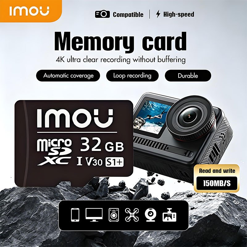 ✔ของแท้ 100% ✔ IMOU Micro SD Card เมมโมรี่การ์ด Class10 ความเร็วสูง ความจุ 64GB 128GB 256GB