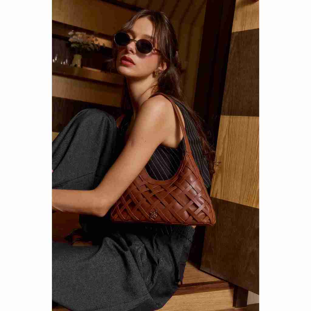 Simple Mesh Bag - Caramel