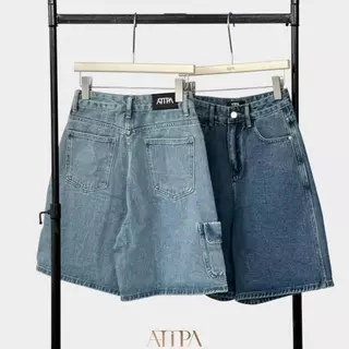 ATIPA - Edge Cargo Short Denim (#AA6015) | กางเกงยีนส์ ขาสั้น ทรงคาร์โก้