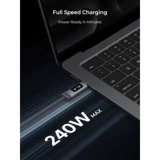 AUKEY CB-DCC246 สายชาร์จเร็ว Circlet Blink 240W EMO USB-C Cable 2m. พร้อมหน้าจอ LED