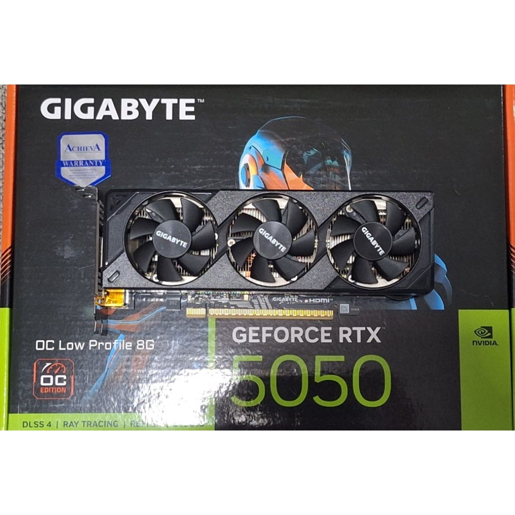 การ์ดจอมือ✌️GIGABYTE GEFORCE RTX 5050 OC LOW PROFILE 8G - 8GB GDDR6 (GV-N5050OC-8GL) สภาพใหม่