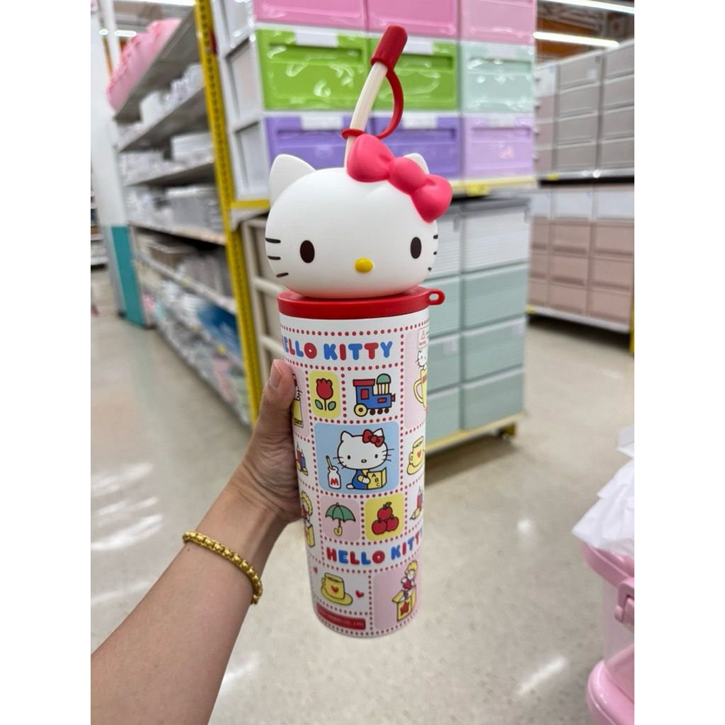 พร้อมส่ง ซานริโอ้ แก้วเก็บอุณหภูมิ คุโรมิ มายเมโรดี้ คิตตี้ แก้วเก็บความเย็น+หลอด 700ml (ลิขสิทธิ์แท้)