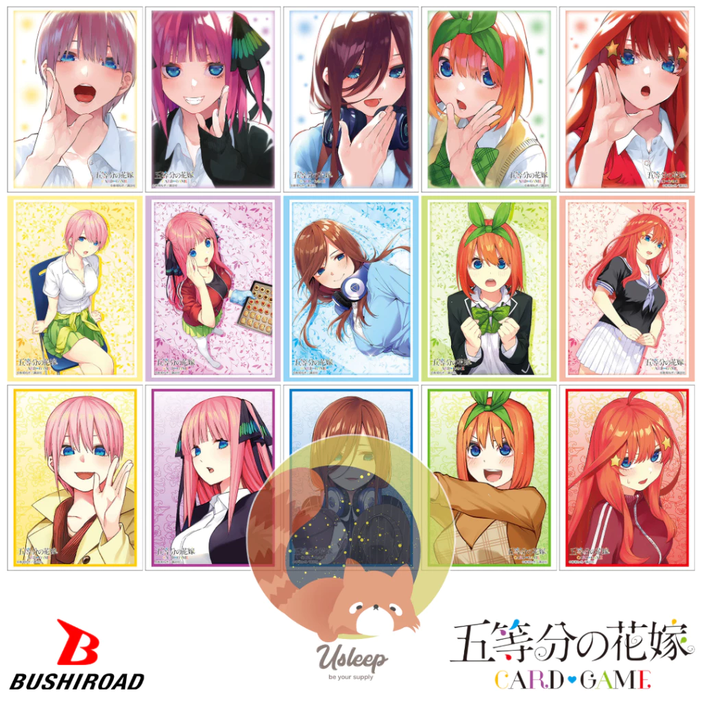 เศษสลีฟ Bushiroad Sleeve Collection HG Gotoubun no Hanayome : Nakano Ichika, Nino, Miku, Yotsuba, Itsuki