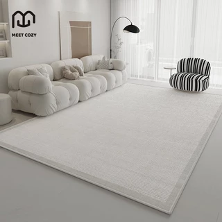 MEET COZY พรมปูพื้นห้อง ขนนิ่ม พรมแคชเมียร์เลียนแบบ พรมปูพื้น carpet living room #1 DB-Slan
