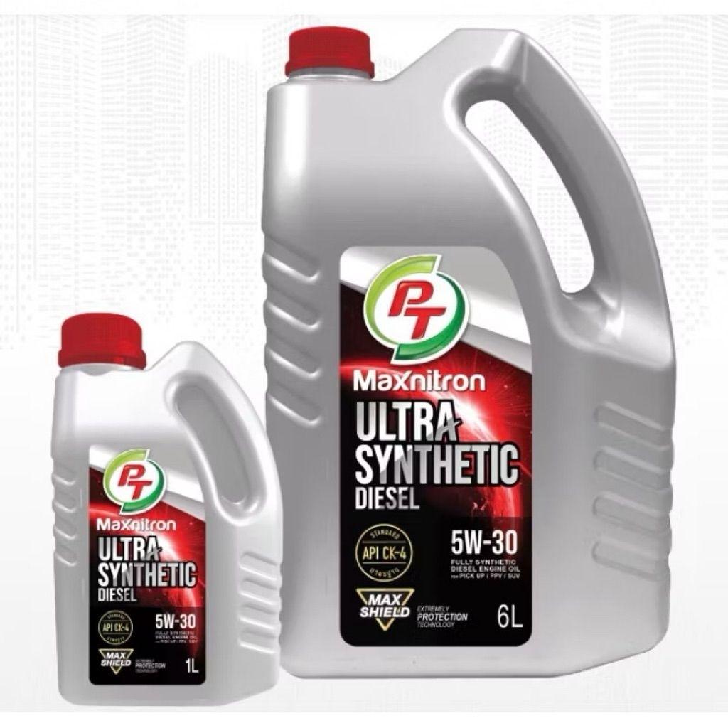 น้ำมันเครื่องดีเซล Maxnitron Ultra Synthetic 5W-30 7ลิตร .